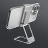 New Upgraded Back Clip Type 360 degree Folding Bracket Silver