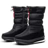 Womens Faux Fur Ankle Boots Chunky Platform Winter Boots Silver Thick Plush Waterproof Snow Shoes W 7