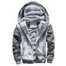 Winter Camo Jacket For Men Thick FleeceLined Hooded Coat Long Sleeve Casual Streetwear Jacket For C 8