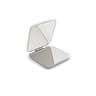 Stainless Steel Portable Women Makeup Mirror Hand Pocket FoldedSide Cosmetic Small Travel Compact M 5