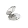 Stainless Steel Portable Women Makeup Mirror Hand Pocket FoldedSide Cosmetic Small Travel Compact M 7