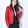 Lightweight Puffer Jacket For Women Hooded Winter Coat Ultra Light Zipper Down Jacket Full Sleeve P 5