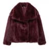 Luxurious Winter Faux Fur Coat For Women Plush Fluffy Jacket Warm Autumn Outerwear In Red Gray Blac 9