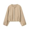 Red Zipper Bomber Jacket For Women Soft Cropped Jacket 2025 Long Sleeve Sports Style New Outerwear 6