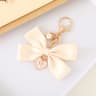 Elegant Pearl Ribbon Keychain For Women Bag Charm  Accessories 6