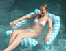 Inflatable Water Hammock Pool Float  Floating Swimming Mattress Lounger 9