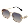 Vintage Luxe Rectangle Sunglasses For Women Metal Frame Designer Eyewear 10