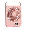 USB Rechargeable Portable Desk Fan Folding Tilt Quiet Table Fan With Power Display Speeds 3