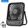 Warmco Mini USB Desk Fan Portable USB C Quiet Desk Cooling Fan Speed Rotation 6