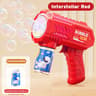 LED Bubble Gun Toy Automatic Glowing Bubble Machine For Kids Outdoor Fun 4
