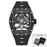 MEGIR Barrel Dial Automatic Mechanical Watch For Men With Silicone Strap  Luminous Hands 9
