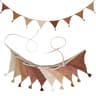 Double Layer Fabric Bunting Banner With Cotton Tassels For Birthday Party Nursery  Home Decor 5