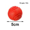Elastic Dog Chew Ball Rubber Pet Training Ball For Teeth Cleaning  Interactive Play 5