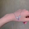 Vintage Butterfly Necklace For Women Gold Stainless Steel Snake Chain Pendant Choker 8