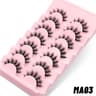 False Lashes Wispy Manga Eyelashes Soft Fluffy Natural False Eyelashes Pairs 7