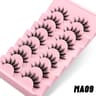 False Lashes Wispy Manga Eyelashes Soft Fluffy Natural False Eyelashes Pairs 13