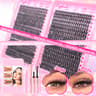DIY Lash Extension Kit With Cluster Lashes And Bond  Seal For Natural Wispy Volume 6