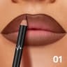 Pudaier Waterproof Lip Liner Matte Long Lasting Non Transfer Lip Pencil Set Shades 2