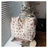 Cute Corduroy Shoulder Bag For Women Printed Underarm Purse Casual Everyday Handbag 5