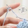 Finger holder for crochet and knitting