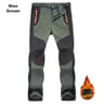 Winter Waterproof Hiking Pants for Men Windproof Outdoor Soft Shell Trekking Pants Warm Camping  Sk