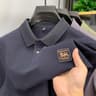 Plus Size Mens Cotton Polo Shirt  Loose Fit Casual Sports Top 3