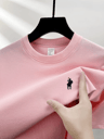Premium Mens Pure Cotton TShirt Luxury Summer Crewneck Top With Exquisite Pony Embroidery 10