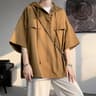 Mens Korean Style Hooded TShirt Loose Casual Streetwear Pullover 6