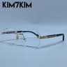 Luxury Rimless Rectangle Sunglasses For Men 6