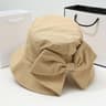 Wide Brim Bow Knot Sun Hat  AntiUV Packable Beach Bucket Hat For Women 5