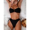 High Waist Bikini Push Up Swimwear Elegant Bandeau Bikinis Sets And Supportive TwoPiece Swimsuit Fo 0