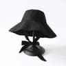 Chic Linen Foldable Sun Hat For Women Big Brim Cotton Tie Bucket Hat 5