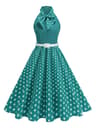 Tonval Old Vintage Polka Dot Halter Dress 2