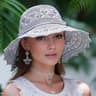 SereneWave Womens Wide Brim Straw Sun Hat  Foldable Beach  Summer UV Protection Cap 5