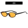 Retro Oval Cat Eye Sunglasses Trendy Small Frame Punk Sunnies 8