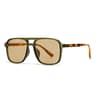 Double Bridge Square Sunglasses  Retro Gradient Shades With Rivet Accents 7
