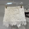 Elegance Hollow Out Lace Mini Skirt Floral A Line Spring Fashion For Women 3