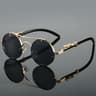 Aura Vintage Round Sunglasses  Retro Double Bridge Sunglasses  Trendy Unisex Shades 2