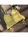 Chic Hollow Out Beach Top Crochet Knitted Bikini Top For Women Boho Swimwear 7