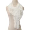 Elegant Floral Embroidery Lace Scarf  Vintage Mesh Bridal Shawl For Women 4