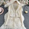 Boho Crochet Crop Cardigan Tie Front Lightweight Summer Bolero Shrug 2