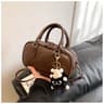 Minimalist Leather Diaper Backpack Large Capacity Stylish Maternity Bag For Commuters 6
