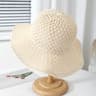 Womens Wide Brim Sun Hat Foldable Breathable Fisherman Cap For Beach Travel 5