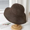 Womens Wide Brim Sun Hat Foldable Breathable Fisherman Cap For Beach Travel 7