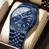 Premium Stainless Steel Mens Luxury Quartz Watch Waterproof  Luminous Business Casual Timepiece Wit 9
