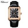 Elite Business Quartz Watch With Leather Strap And Calendar 7