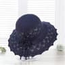 French Style Crochet Wide Brim Sun Hat 3
