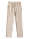 Men Casual Cotton Linen Wide Leg Chino Pants 1