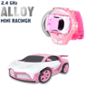 Mini Watch Car Parent Child Interaction Remote Control Car Electric Alloy Childrens Watch Racing To 12
