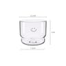 Happy Heart Glass Mug Transparent Heat Resistant Tea Coffee  Milk Cups 4